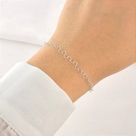 Pulseira Corazon em Prata 925