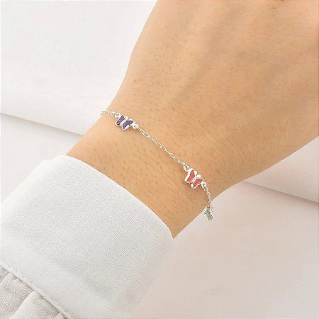Pulseira Farfalla em Prata 925