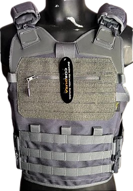 CAPA DE COLETE MODULAR - CINZA | DESIGN TÁTICO E SISTEMA MODULAR