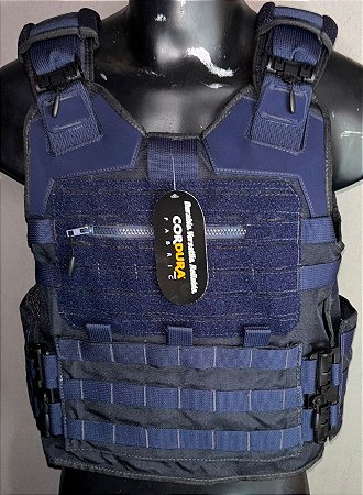CAPA DE COLETE MODULAR  - AZUL DARK| DESIGN TÁTICO E SISTEMA MODULAR