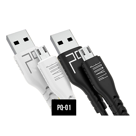 Cabo Turbo 3.0A Plaquê Micro-USB/ V8 - PQ-01