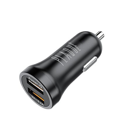 Fonte Veicular Turbo 2 USB 3.1A Plaquê - PQ-21