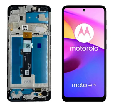 Frontal Moto E40 com aro Original Nacional