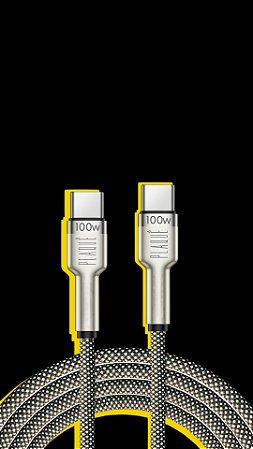 CABO TURBO TITANIUM HYPER PQ-101 100W TIPO-C/TIPO-C