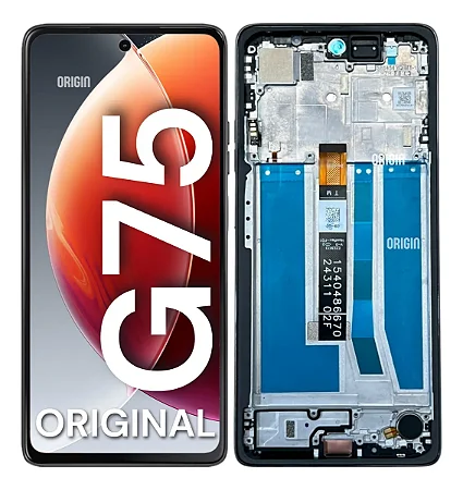 Frontal Moto G75 Original Nacional Com Aro