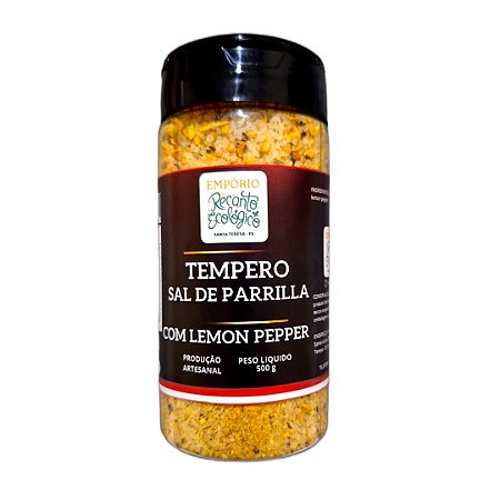 Sal de Parrilla com Lemon Pepper 500g