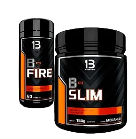 KIT EMAGRECEDOR FOGO NO CACHORRO (B-FIRE + B-SLIM) - 13 NUTRITION