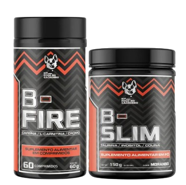 KIT EMAGRECEDOR FOGO NO CACHORRO (B-FIRE + B-SLIM) - 13 NUTRITION