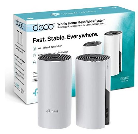 Tp-link Deco M4 Roteador Mesh Ac1200 Dual Band Gigabit