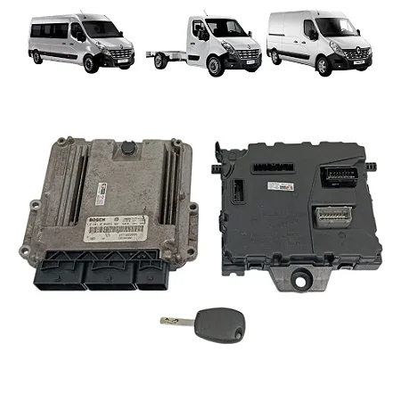 Kit Modulo Injecao Eletronica Com Chave Renault Master 2.3 Diesel 2014 A 2022