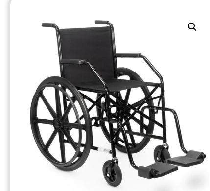 CADEIRA DE RODAS  MODELO NYLON 101 PRETA