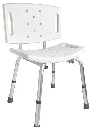 BANQUETA DE BANHO COM ENCOSTO CAP 100KG