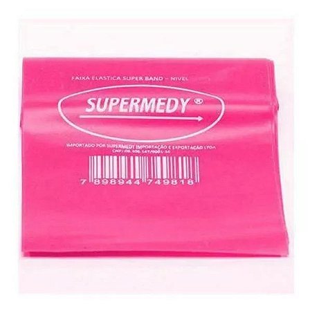 SUPERBAND FAIXA ELASTICA ROSA TENSÃO MEDIA