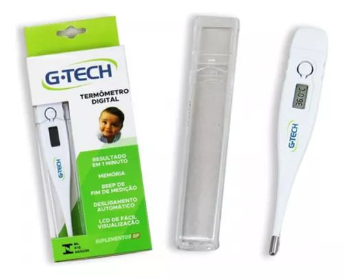 TERMOMETRO CLINICO DIGITAL BRANCO G-TECH