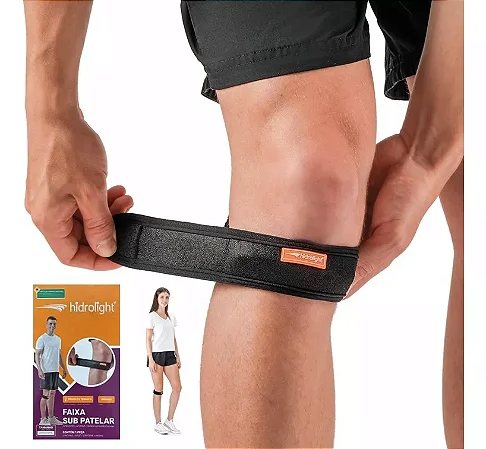 Faixa Tira Sub Patelar Ajustável Joelheira Esporte Original Tamanho U