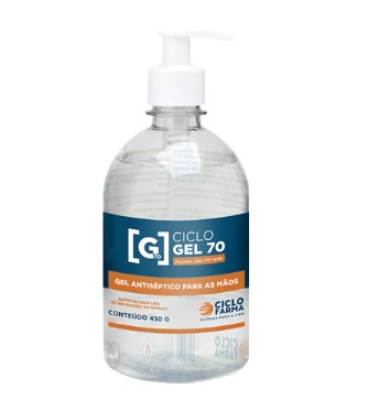 ALCOOL GEL 70% ANTISSEPTICO 450G