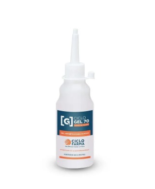 ALCOOL EM GEL 70% FRASCO 86g