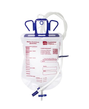 BOLSA COLETORA DE URINA SISTEMA FECHADO 2L