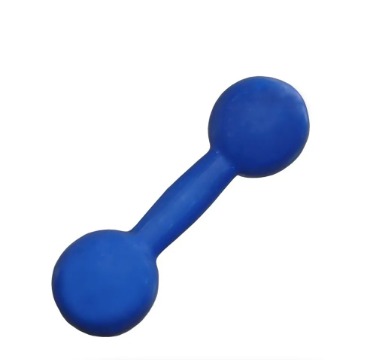 HALTER EMBORRACHADO PARA TREINAMENTO FUNCIONAL PAR  2KG(AZUL)