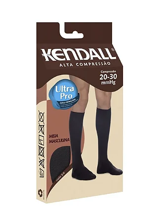 MEIA 3/4 ALTA COMPR.MASCULINA G PRETA DO 36 AO 43