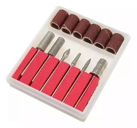 KIT BROCAS PARA POLIMENTO DE UNHAS 6 UNID