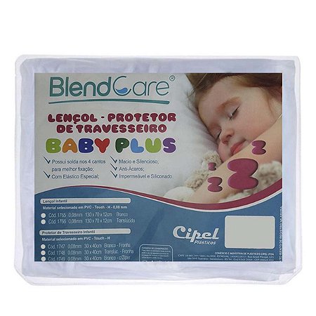 Lençol Impermeável Capa Protetor Com Elástico Infantil 130 x 70 x 12cm