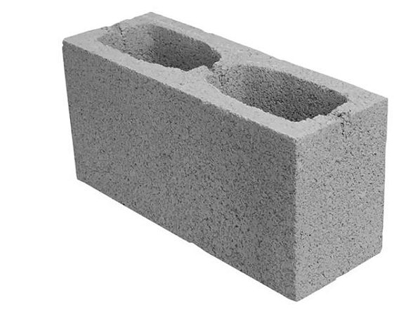 Bloco de concreto 19x19x39cm