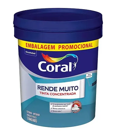 Tinta Coral Acrílica Fosca Branco Rende Muito 20L