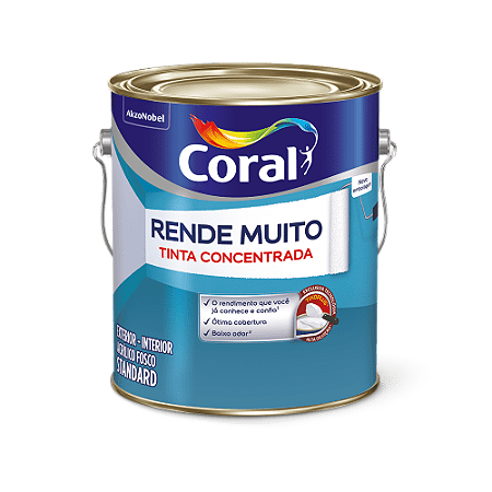 Tinta Coral Acrílica Fosca Rende Muito Branco 3,6L