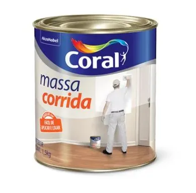 Massa Corrida Para Interiores 1,5Kg Coral