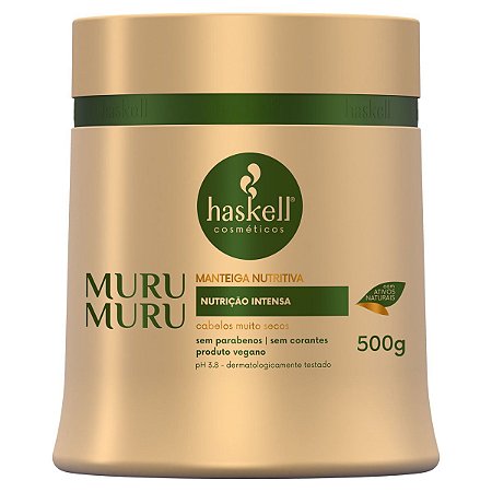 MÁSCARA HASKELL MANTEIGA NUTRITIVA MURUMURU 500G