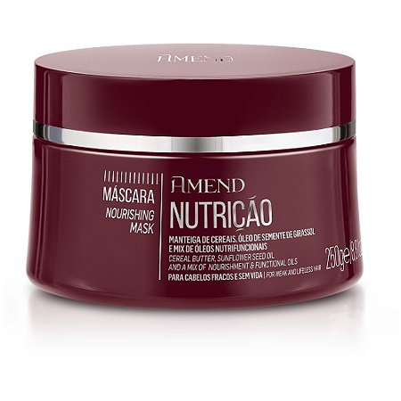 MASCARA DE NUTRICAO AMEND MASCARAS ESSENCIAIS 250G