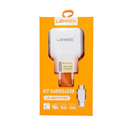 Carregador Tpc 4.1a Lehmox Le483typec