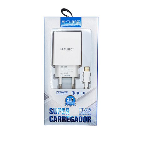 Super Carregador Ios 3.0a Hi Turbo Tt919