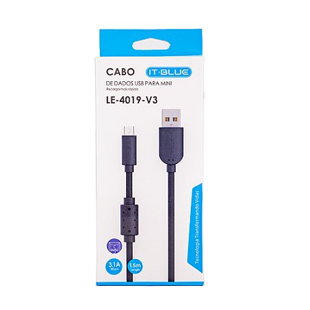 Cabo V3 3.1a 1.5m It Blue Le4019v3
