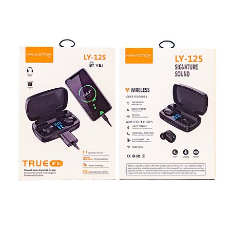 Fone Sem Fio Bluetooth 5.1 Hmaston Ly125