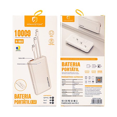 Power Bank 10mah Hmaston H966