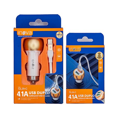 Carregador Veicular Tpc 4.1a Inova Gl29c