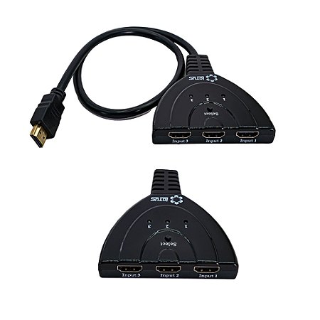 Adaptador Hdmi 3 Saidas Lotus Lt389