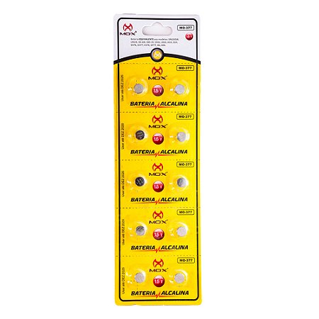 Bateria Lr626 Cartela C/10 Unidades Mox Mo377