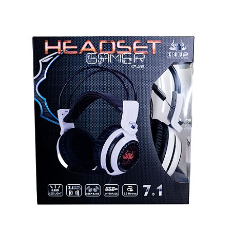 Headset Gamer Com Fio Knup Kp400