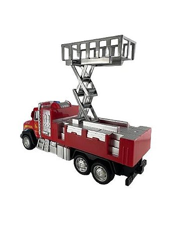 Mini Caminhão de Bombeiro Com Elevador