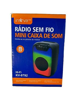 Mini Caixa De Som 6w Inova Kv9792