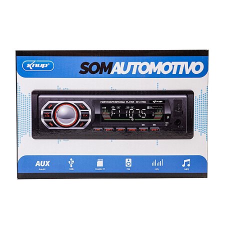 Som Automotivo 60w Knup Kpc17bh