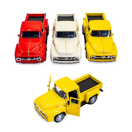 Carrinho De Metal Caminhonete Vintage Frente Lisa