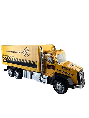 Carrinho De Metal Caminhão de Construção Baú