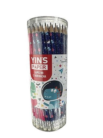 Lápis Hb C/ Borracha 72 Pçs Yin'S Paper Yp7844