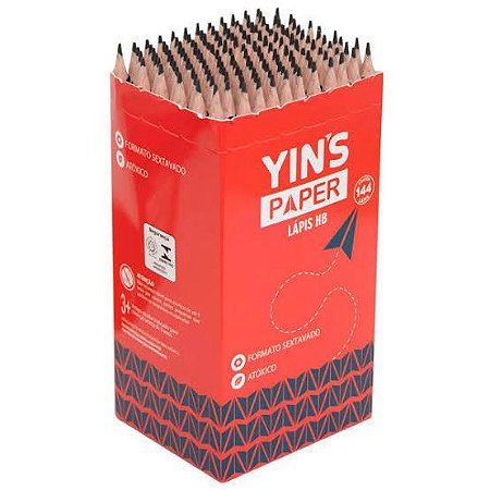 Lápis Hb 144 Peças Yin'S Paper Yp7826