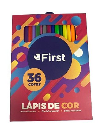 Lápis De Cor 36 Cores First Bm2019