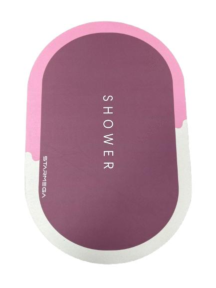 Tapete de Borracha Antiderrapante Redondo 40 x 60 Cm
